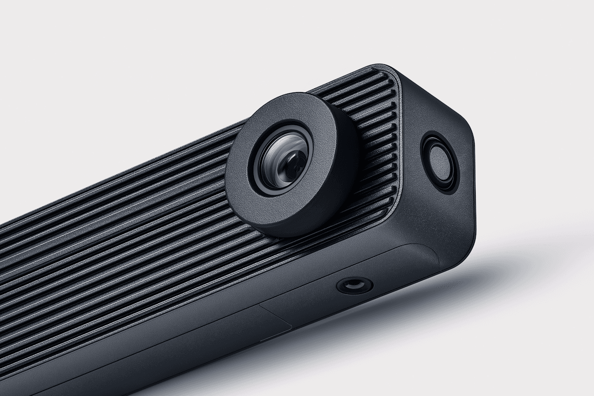 Modern camera close-up